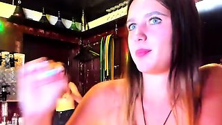 Small titted lesbians from Holland have fun outdoors