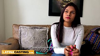 Cute 18 Year Old Latina Slut Convinced Fake Casting Producer