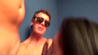 Latin Chabby Woman In A Threesome Of Italian Horny Men