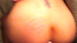 Hot blonde ass getting doggystyle in toilet