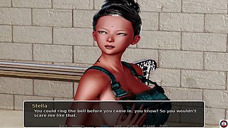Anime school girl, won, instruct