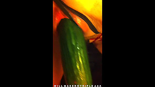 Squirting Homemade Whore Extreme Cucumber Insertions Part Seven - Uncut Clips