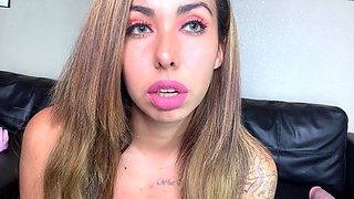 Blonde tight pussy babe solo toy fun in glamour masturbation