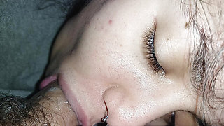 EXTREME POV AND ASMR BLOWJOB,she freaks out with hard cock in her throat