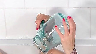 Wam: Bath of Milk with Cream Pies in My Dress