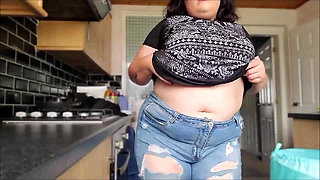 Jerk off to my fat body 2