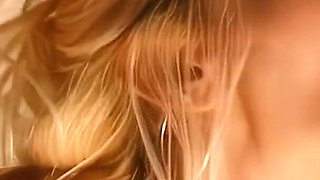 Hot Blonde with Huge Melon Tits Gets Double Penetrated and Covered in Cum