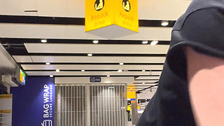 Bare Boobies at the Airport