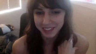 Femboy Alice Cums Hard on Webcam