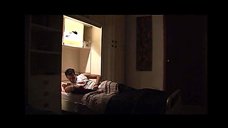 MILF Stepmom Discovers Guy Masturbating and Touching His Pussy