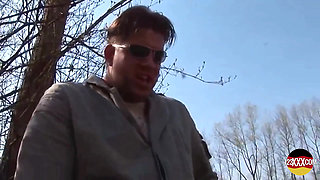 Older Blonde Picked to Suck and Fuck