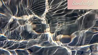 Spanish Teen Sandralydx Teases Her Wet Pussy on Beach Outdoor POV