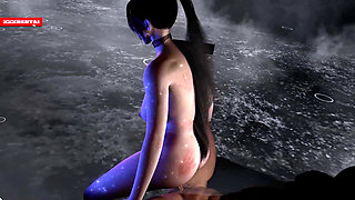 Beauty Bigtits in the Cloud - 3D Animation