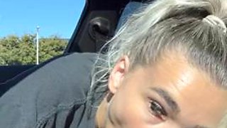 Blonde petite teen suck and ride bbc in car I found her at meetxx.com