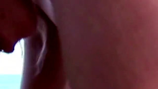 Brunette babe gets fucked outdoors