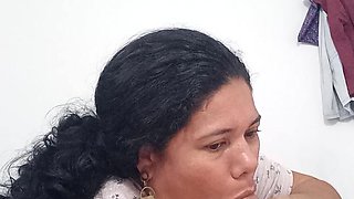 Horny Submissive Latina Girlfriend Blowjob