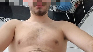 I play with my Turkish hairy circumcised and masturbate