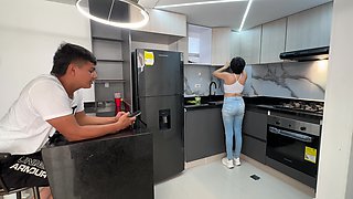 Big Ass Stepsister Enjoys Her Delicious Cereal with My Rich Milk and Uses My Juicy Huge Cock to Savor It Better.