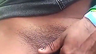 Teasing Outdoors in Short Skirt Rubbing My Pussy