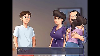 Step siblings get frisky in summertime saga episode with big boobs and cartoon fun