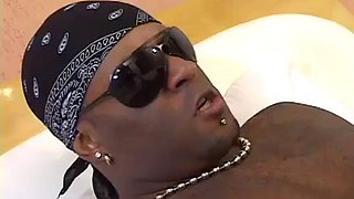 The beautiful blonde on bed gets a black cock in the ass ft. Interraanal, Cum, Wife, Big Tits  Big Ass: Porn