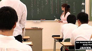 Japanese MILF Teacher And Student