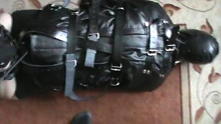 Time of spanking - moving in the straitjacket