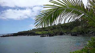 Kyler enjoys the beach and the sea cave with you.