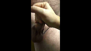 Horny Wife Giving Handjob