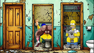 Slutty Cuckold Wife Compilation. Cartoon, Simpson Parody