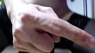 Shemale tranny enjoying solo masturbation