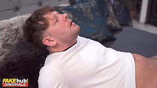 Ada Lapiedra & Michael Fly fake girlfriend gets down & dirty with a huge fake cock