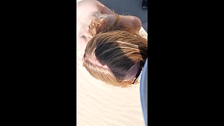 Teen Slut Public Doggy Fucked on the Beach!