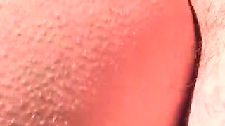 Amateur with Glasses Outdoor Blowjob Facial
