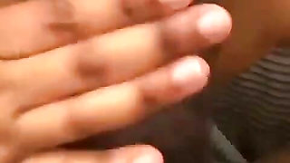 Ebony Babe Cum on Boobs by Huge BBC