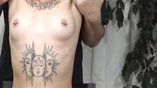 Redhead in Sensual Bondage on the Chair! Orgasms and Armpits!