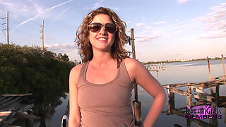 Short Skirt Pussy Shots and Outdoor Tit Flashing