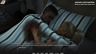 Young Blonde Babe with Big Tits Fucks Roommate and Gets a Cumshot on Her Belly - 3D Hentai Porn Game - Taboo University - Part 9