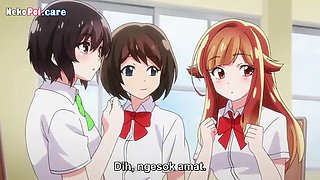 Teen anime girl get massage(sub indo)