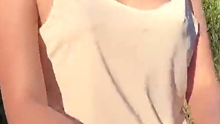 School Girl Masturbate with Stone in River Almost Caught - Lazy Na