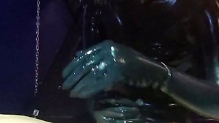 Fetish girls in latex using bdsm vibrators