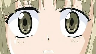 Corrupting blonde hentai girl getting pumped by her