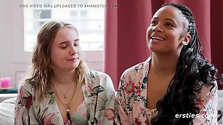 German Amateur Lesbian Threesome with Lindsey Cruz - Big Natural Tits, Pussy Eating & Anal Licking