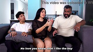 Cuckold husband! - Stepmom fucks her stepson behind his back