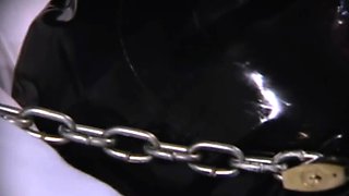 Extreme fetish latex play