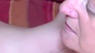 Blonde milf anal penetrated threesome mature sex