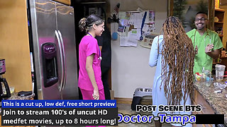Student Medical Interns Practice On Ebony Beauty Giggles Body As You Observe Your Students! Full Movie At Doctor-TampaCom!