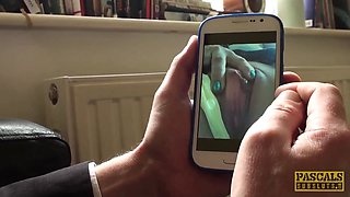 Subslut Montse Swinger gags on pecker before aggressive anal screw