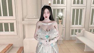 3D Big Boobs Japanese Bride Cheating with BBC