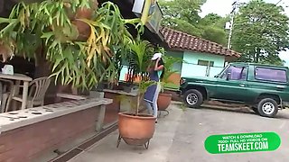 Skinny mexican wildly hardcore a Horny Blonde man